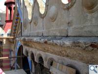 Jubilejn synagoga – exterir – detail ped rekonstrukc